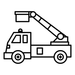 Crane car icon