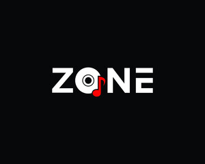 ZONE Logo Design | Creative Minimal ZONE Logo Design | Unique ZONE Music Logo
