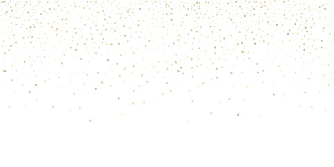 Gold Glitter Stars. Luxury Shiny Confetti.