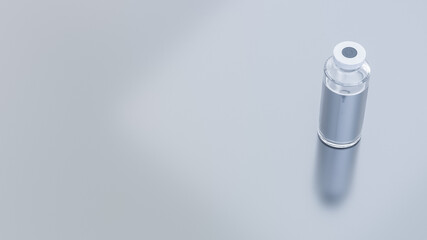 drug vaccine vial and syringe