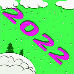 Fantastic, fairy clouds, illustration on the background