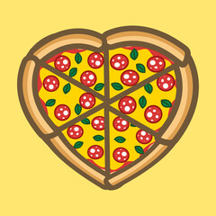 pizza heart