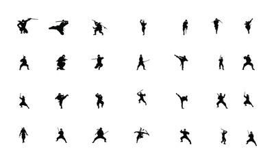 Big set people action pictogram. Black illustration and human icon