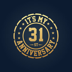 It's my 31st Anniversary, 31st Wedding Anniversary celebration