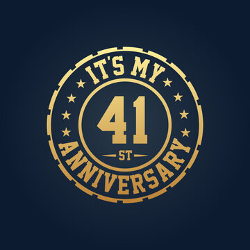 It's my 41st Anniversary, 41st Wedding Anniversary celebration