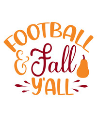 Fototapeta premium Fall Svg Bundle, Fall Quote Svg Eps Dxf Png PDF Cutting Files For Silhouette Cameo Cricut, Autumn Svg , Pumpkin Spice SVG, Thankful Svg