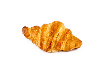 Croissant isolated on a white background.