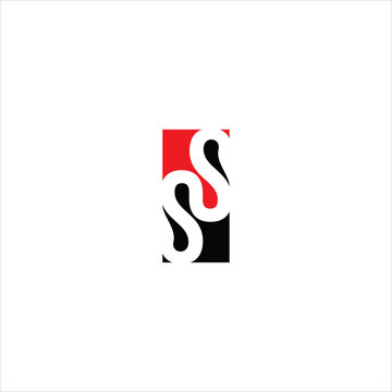 letter s s logo vector emblem template