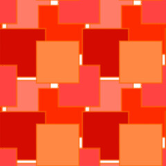 Seamless pattern on a square background - patchwork quilt. Design element.