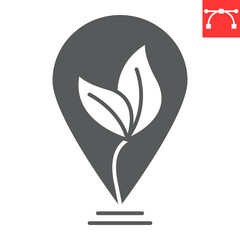 Locally grown glyph icon, eco local and healthy, locally grown vector icon, vector graphics, editable stroke solid sign, eps 10.