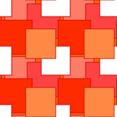 Seamless pattern on a square background - patchwork quilt. Design element.