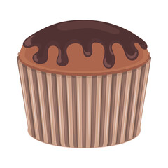 cupcake melted chocolate