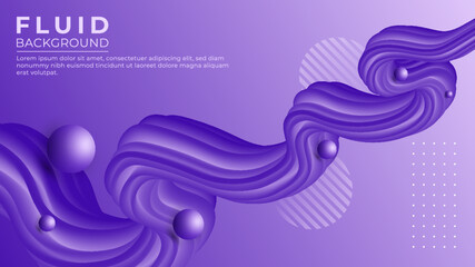 3D fluid abstract vector trendy modern blend background illustration.