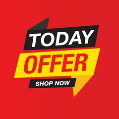 Today Sale banner vector template design
