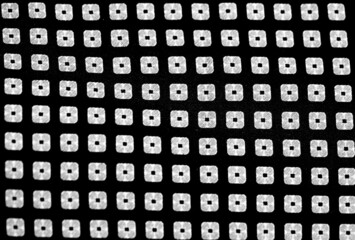 texture and thread of fabric in macro photography as a background with a pattern illuminated by light