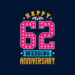 Happy 62nd Wedding Anniversary celebration