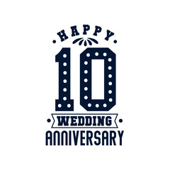 10 Anniversary celebration, Happy 10th Wedding Anniversary