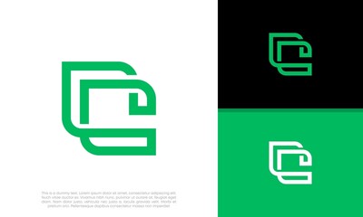 Initials C logo design. Initial Letter Logo.	
