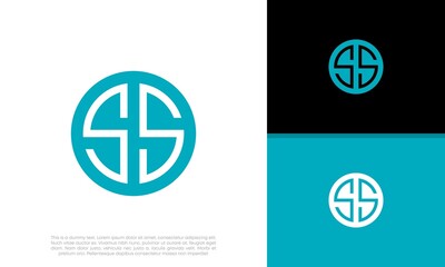 Initials SS logo design. Initial Letter Logo.	

