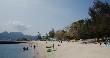 Obraz premium Sharp island in Hong Kong