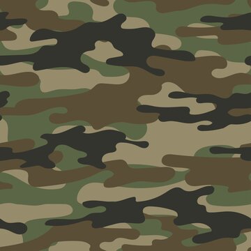 modern green military vector camouflage print, seamless pattern for clothing headband or print. camouflage from pols								