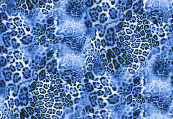 Seamless leopard pattern, animal print.