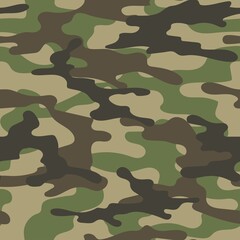 Fototapeta premium seamless camouflage green. print on clothes or print. vector.