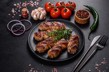 A delicious dish of pork mince wrapped with delicious pieces of bacon