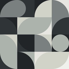 grey Abstract Vector geometric shape. Modern stylish texture. Designed by NEO GEO mural.				