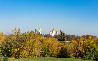 Obraz premium Architecture of the city of Vladimir, part of the Golden Ring, Russia.