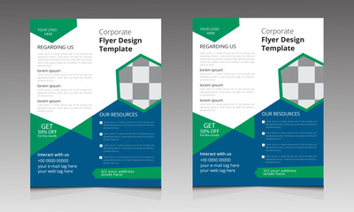 Modern Corporate business flyer design,Vector illustration design template