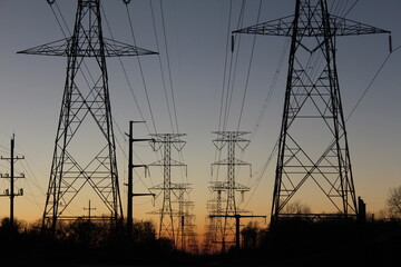 Electrical Tower Sunset