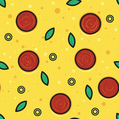 pizza seamless pattern, seamless pattern with pizza