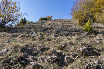 Autumn Landscape of Erul mountain near Kamenititsa peak, Bulgaria