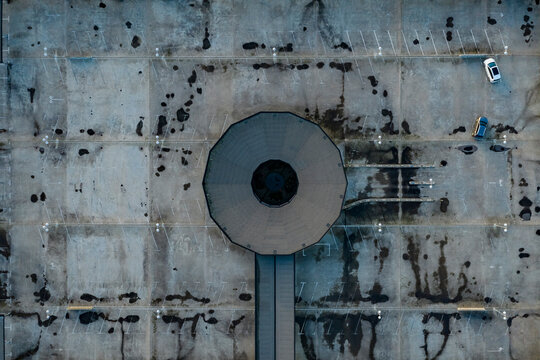 Sweden, Malmoe, Overhead view of concrete building