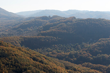 Naklejka premium Autumn Landscape of Erul mountain near Kamenititsa peak, Bulgaria