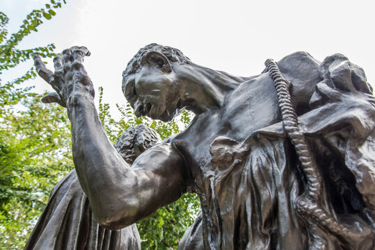 Famous sculpture of Auguste Rodin's The Burghers of Calais