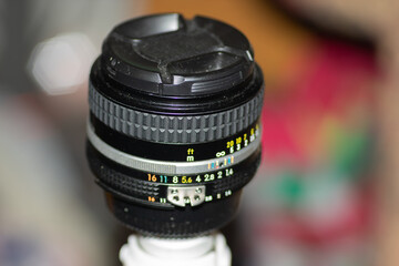 Fototapeta na wymiar close up of camera lens
