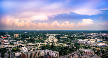 Fototapeta premium TAMPA FLORIDA - A sunset over Tampa