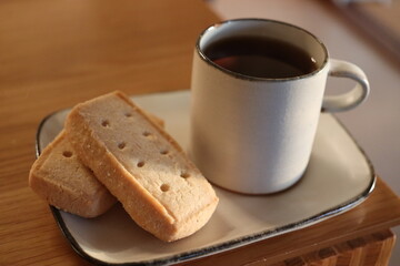 コーヒーとクッキー