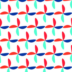 seamless pattern with red and white bows