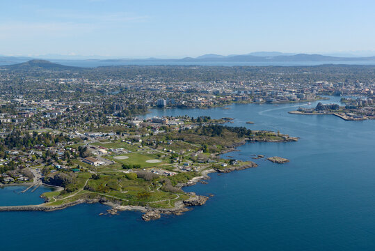 Aerial Photo Of Esquimalt With Victoria Harbour