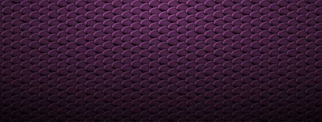 Abstract background of snake, dragon or fish scales in purple colors. Squama texture. Roof tiles. © Olga Moonlight