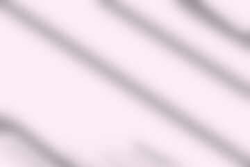 Lines shadow diagonal on soft pink empty background
