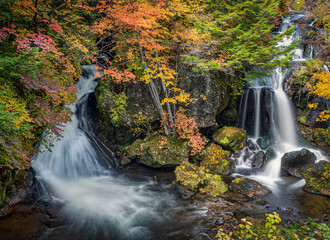 Beautiful natural and scenic waterfall