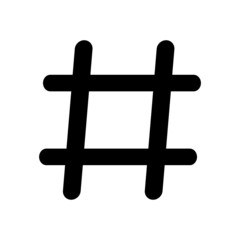 Fototapeta premium simple hashtag symbol