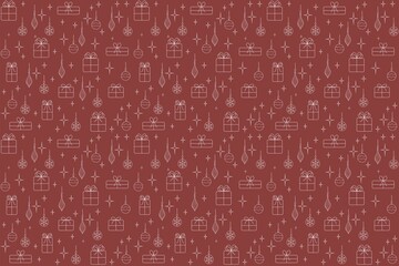 seamless new year pattern, christmas theme, gift wrapping pattern, background image, screen wallpaper, gift, christmas tree, holiday,