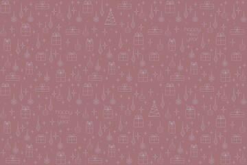 seamless new year pattern, christmas theme, gift wrapping pattern, background image, screen wallpaper, gift, christmas tree, holiday,