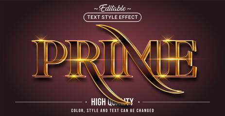 Editable text style effect - Prime text style theme. - obrazy, fototapety, plakaty