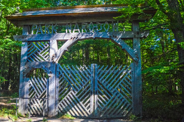 Entrance of the Bialowieza Forest National Park